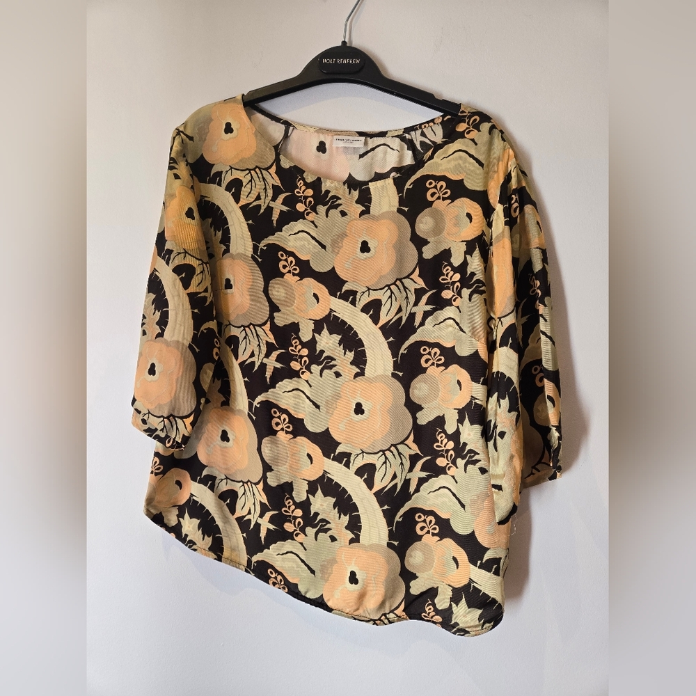 Dries Van Noten Print Top Size 36